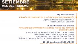 Actividades Semanales de la Secretaría Nacional de Turismos - SENATUR, Paraguay