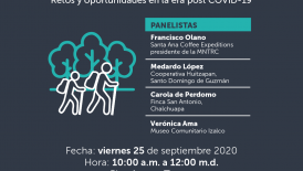 Foro Turismo rural comunitario: retos y oportunidades post COVID-19